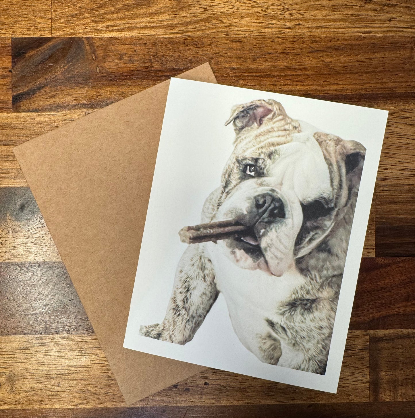 Load image into Gallery viewer, Charming English Bulldog Greeting Card - Perfect for Any Occasion!
