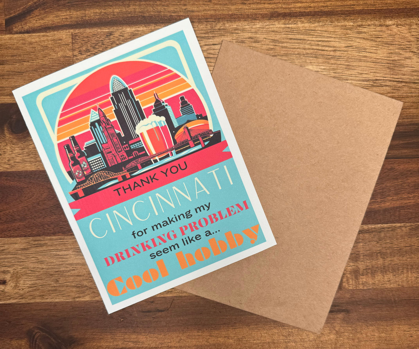 Load image into Gallery viewer, Cincinnati Cheers - Greeting Card for Craft Beer Lovers
